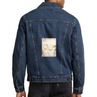 Elegant Music With Gold Notes Men Denim Jacket | Artistshot