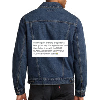 Anthony Bridgerton  Slutty Gentleman Men Denim Jacket | Artistshot