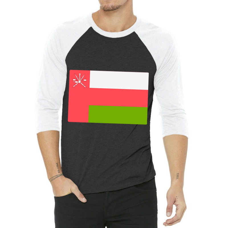 Flag Of Oman 3/4 Sleeve Shirt | Artistshot