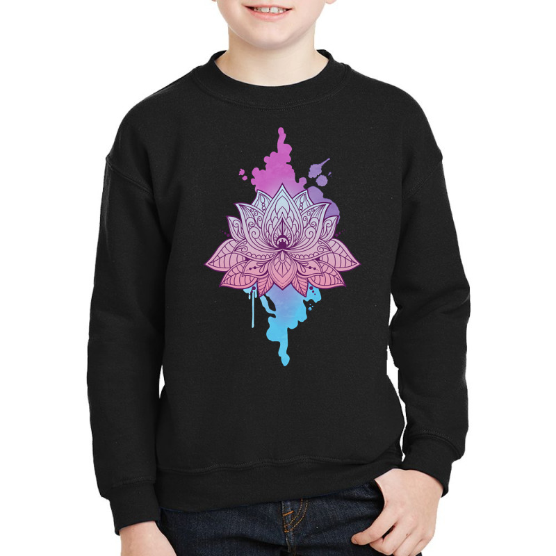 Asanas Mandala Lotus Mantra Youth Sweatshirt by oatesorlandoi9eepf | Artistshot