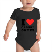 I Love Casual Games Baby Bodysuit | Artistshot