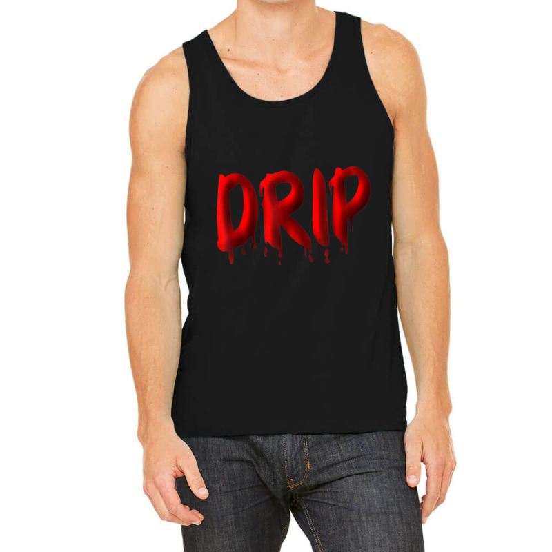 Drippy Red Drippin Letters Streetwear Hip Hop Tees Tops Tank Top | Artistshot