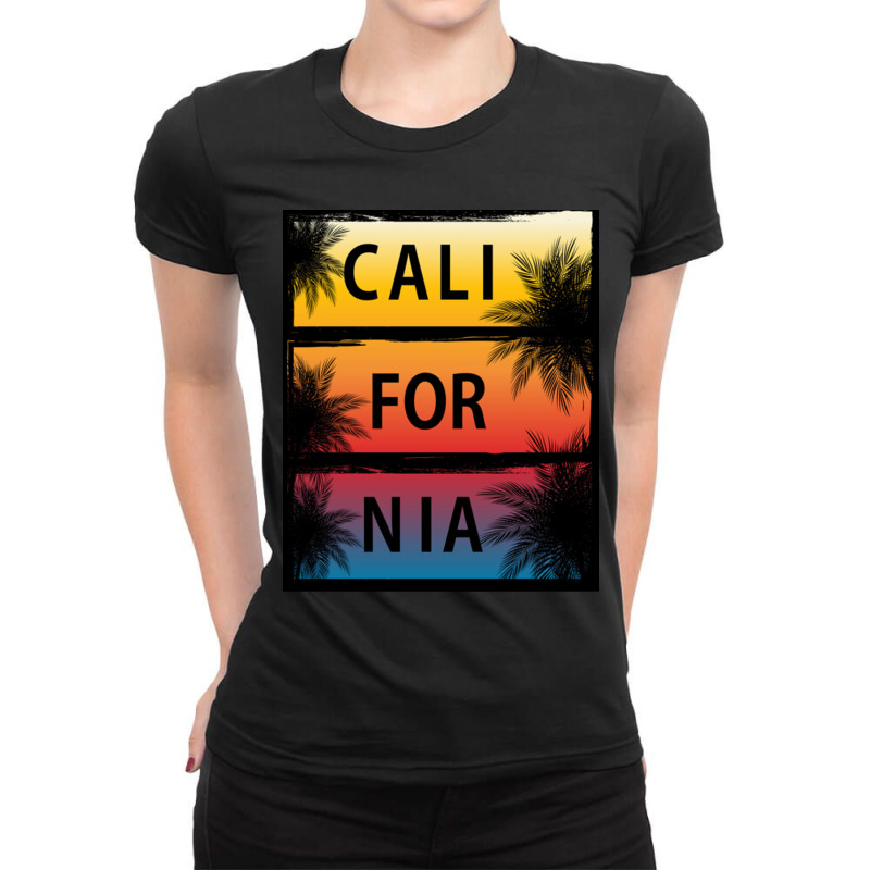 California Ladies Fitted T-Shirt by adwoaafredyy | Artistshot