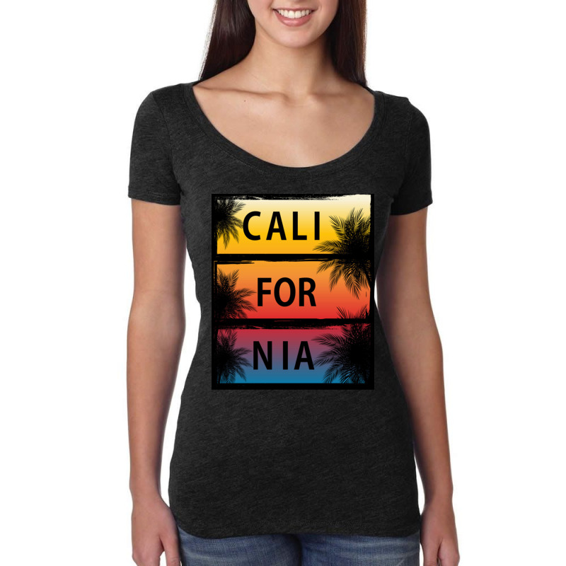 California Women's Triblend Scoop T-shirt by adwoaafredyy | Artistshot