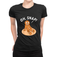 Oh Snap Freak Funny Amputee Prosthetic Surgery Graphic Ladies Fitted T-shirt | Artistshot