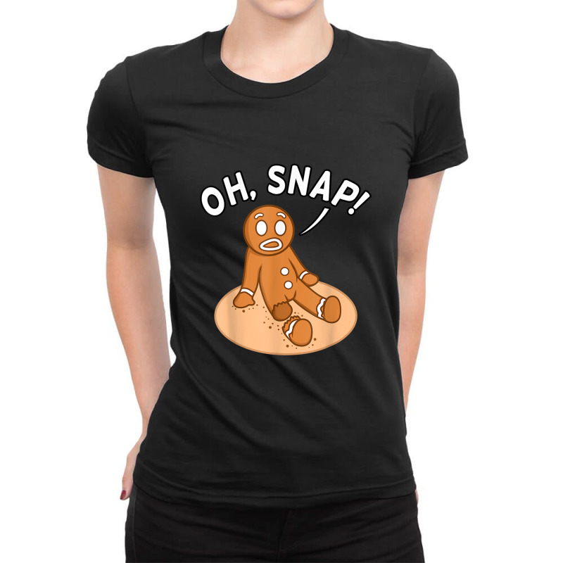 Oh Snap Freak Funny Amputee Prosthetic Surgery Graphic Ladies Fitted T-Shirt by AmberAThompson | Artistshot