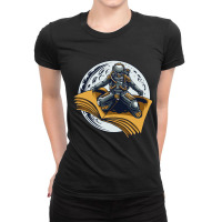 Astronaut Ride Book Ladies Fitted T-shirt | Artistshot