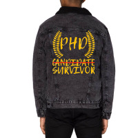 Phd Candidate Survivor Unisex Sherpa-lined Denim Jacket | Artistshot