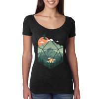 D20 Ar, Dungeons Lover Fantasy Gaming Women's Triblend Scoop T-shirt | Artistshot