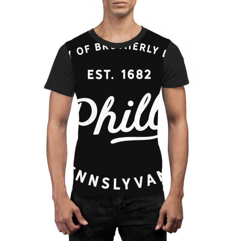 Classic Retro Vintage Philly City Of Brotherly Love Graphic T-shirt by fenderbendable | Artistshot