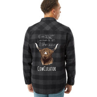 Scottisch Cow Cowculator Scottish Highland Cattle Flannel Shirt | Artistshot