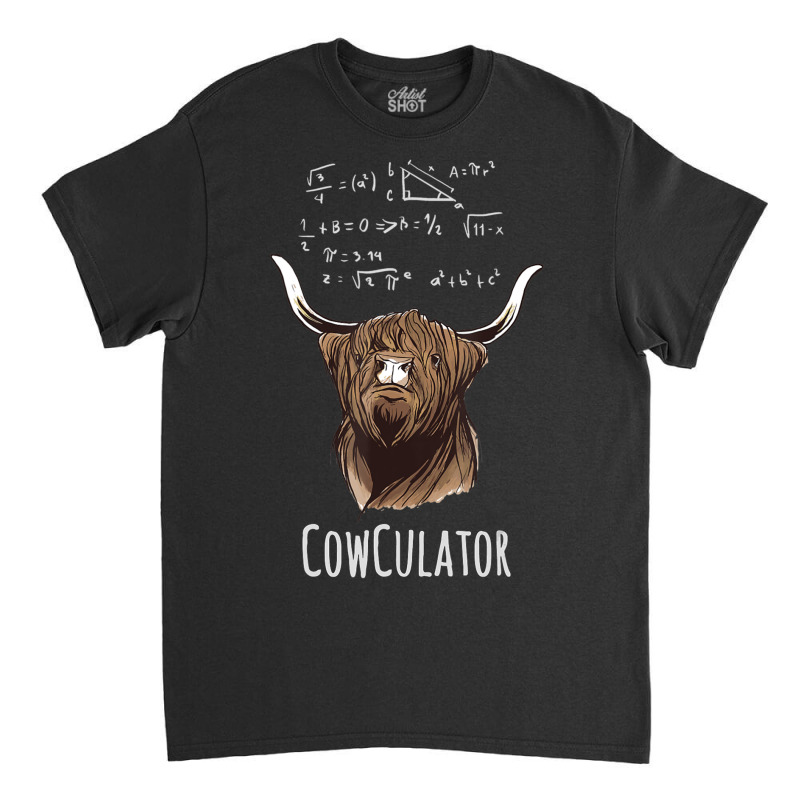 Scottisch Cow Cowculator Scottish Highland Cattle Classic T-shirt | Artistshot