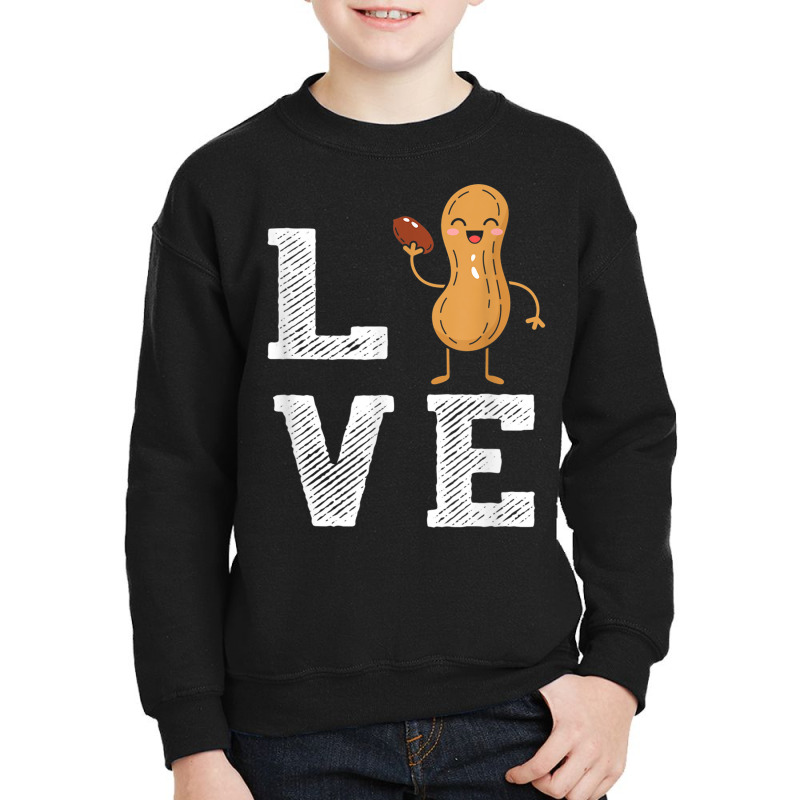 Peanut Love - Peanut Lover Funny Peanut Cute Peanut Gift Youth Sweatshirt | Artistshot