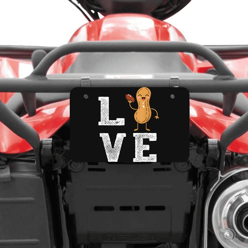 Peanut Love - Peanut Lover Funny Peanut Cute Peanut Gift Atv License Plate | Artistshot