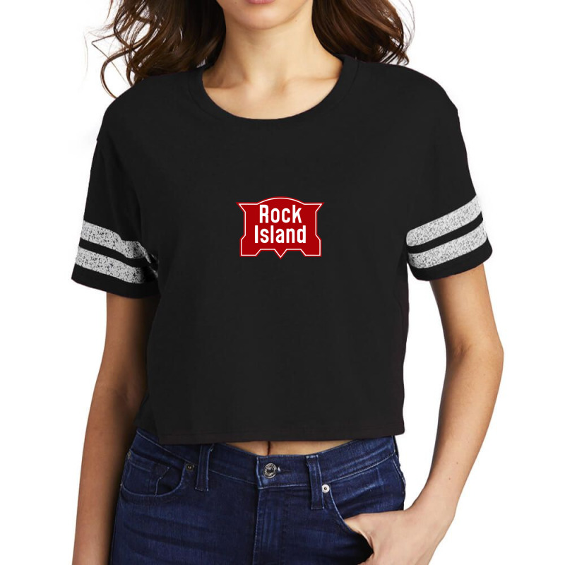 Rock Island Gasoline Scorecard Crop Tee by WayneBolton | Artistshot