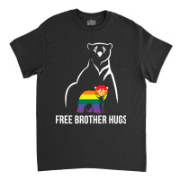 Free Brother Hugs Gay Pride Lgbt Rainbow Men Classic T-shirt | Artistshot