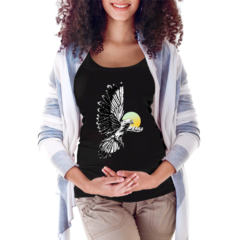 Ink Dove (holy Spirit) Maternity Scoop Neck T-shirt by Ledford Leslie | Artistshot