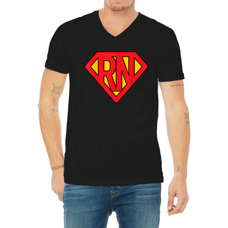 Super Nurse Rn Superhero Registered Nurse Hero V-neck Tee | Artistshot