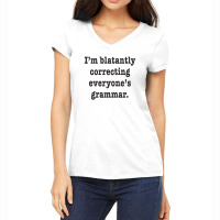 Correcting Grammar Women's V-neck T-shirt | Artistshot