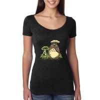 Chihiro And Totoro Women's Triblend Scoop T-shirt | Artistshot