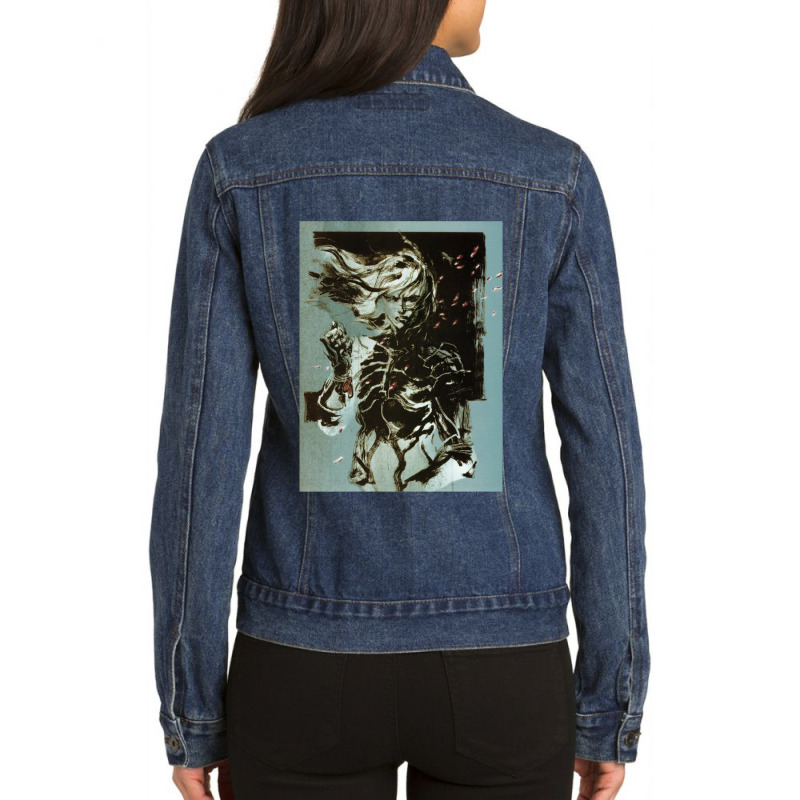 Metal Gear Solid Dark Ladies Denim Jacket by KelliBrimner | Artistshot