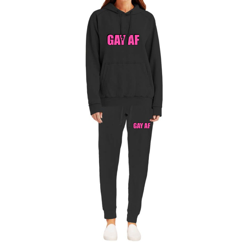 Gay Af - Pink Hoodie & Jogger set by Brink Beaulah | Artistshot