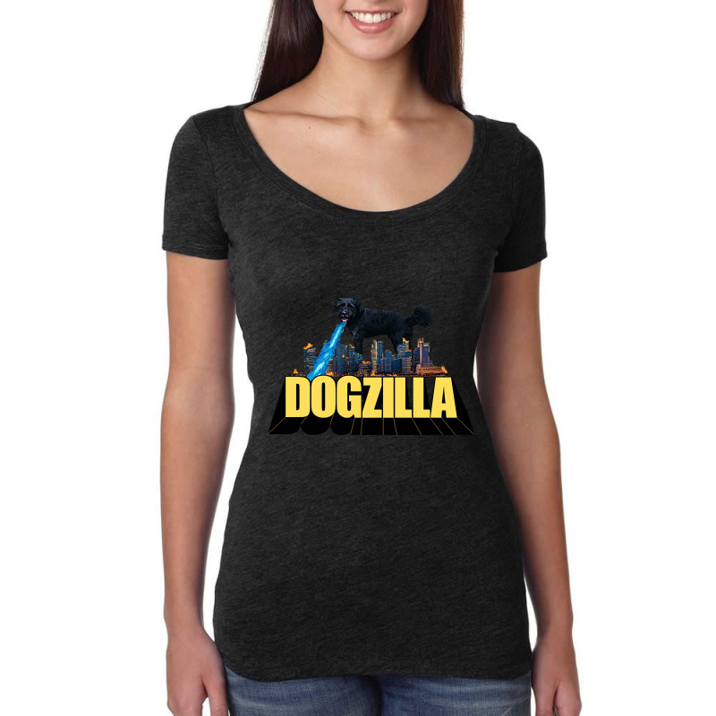 Dogzilla Women's Triblend Scoop T-shirt by brumfieldportillo7vlpq8 | Artistshot