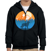 Australian Shepherd T  Shirt Australian Shepherd Dog Silhouette Sunset Youth Zipper Hoodie | Artistshot