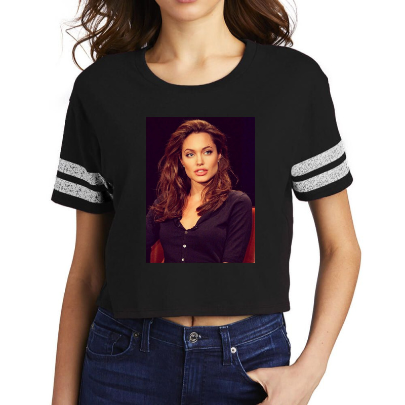 Angelina Jolie - Album 1 Scorecard Crop Tee by TonyTester | Artistshot