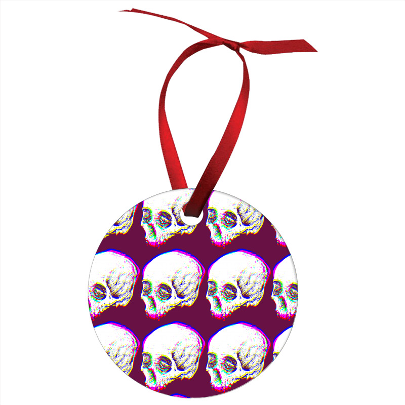 Skull Glitch Ornament | Artistshot