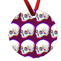 Skull Glitch Ornament | Artistshot