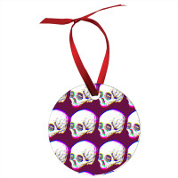 Skull Glitch Ornament | Artistshot