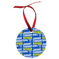 January February Michigan April - March Madness Basketball Ornament | Artistshot