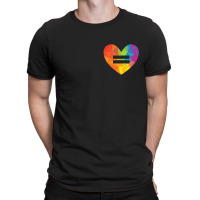 Rainbow Equality Heart T-shirt | Artistshot