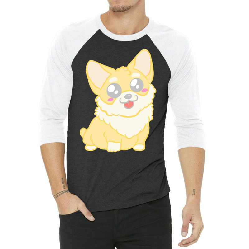 Cute Corgi Dog T  Shirt Cute Corgi Dog Gifts Corgis Owner Clothes Funn 3/4 Sleeve Shirt | Artistshot