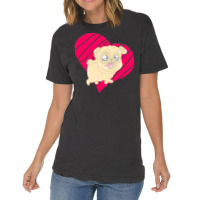 Cute Pug Heart Love Gift T  Shirt Cute Pug Dog Heart Clothing T  Shirt Vintage T-shirt | Artistshot