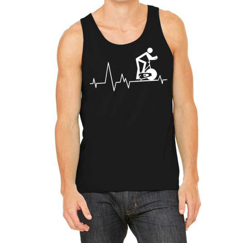 Cycling T  Shirt Indoor Spinning Cycle Heartbeat T  Shirt Tank Top | Artistshot