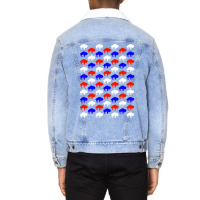 Standing Buffalo Pattern Unisex Sherpa-lined Denim Jacket | Artistshot