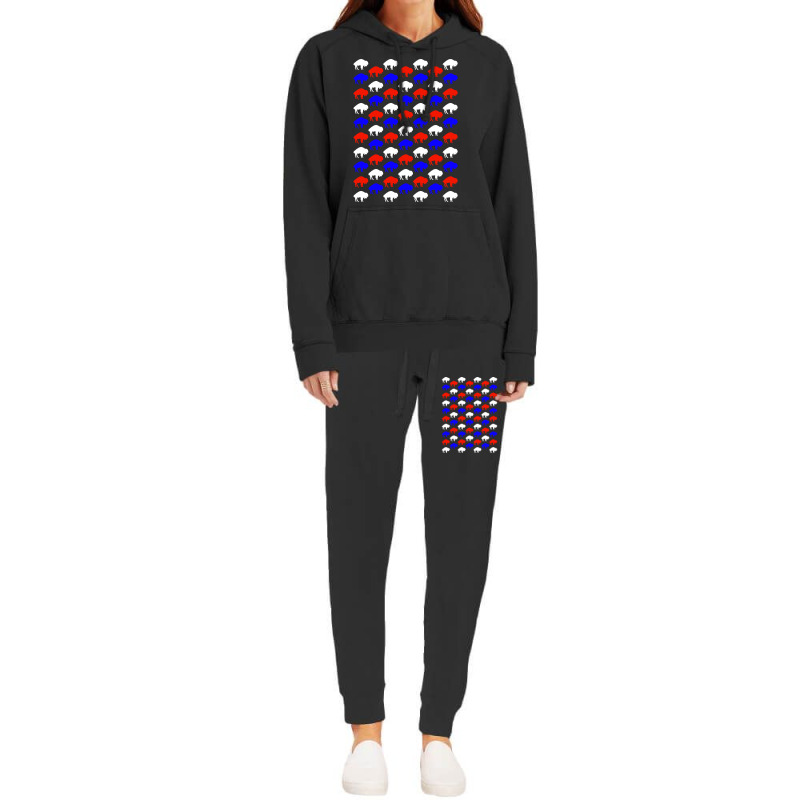 Standing Buffalo Pattern Hoodie & Jogger set by mckeebeckett3l9yxd | Artistshot