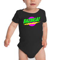 The Big Bang Theory Neon Bazinga! Baby Bodysuit | Artistshot