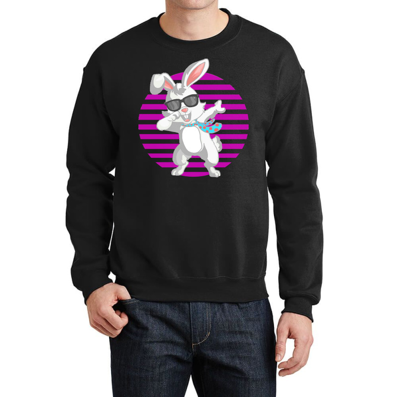 Dabbing Bunny Funny Rabbit T  Shirt Funny Dabbit Dabbing Rabbit Sungla Crewneck Sweatshirt | Artistshot