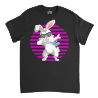 Dabbing Bunny Funny Rabbit T  Shirt Funny Dabbit Dabbing Rabbit Sungla Classic T-shirt | Artistshot