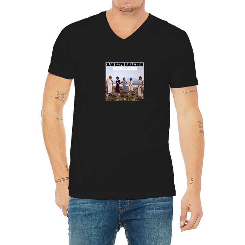 Bay City Rollers Dedication V-Neck Tee by MargaretWest | Artistshot