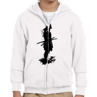 Samurai   Black Youth Zipper Hoodie | Artistshot