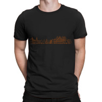 Riga Hand Drawn Skyline T-shirt | Artistshot