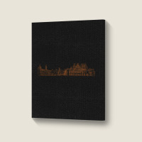 Riga Hand Drawn Skyline Portrait Canvas Print | Artistshot