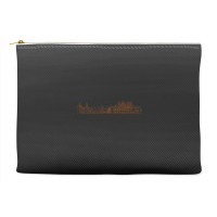 Riga Hand Drawn Skyline Accessory Pouches | Artistshot