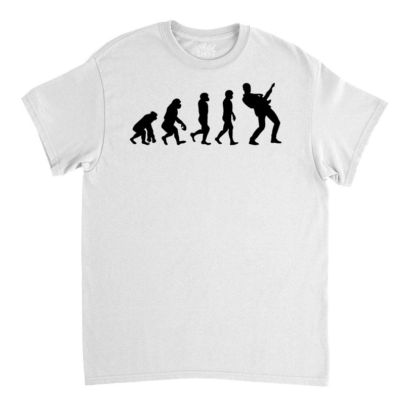 Bass Guitar Player Musician Bassist Evolution Classic T-shirt by Tasteful Tees | Artistshot