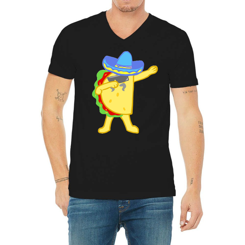 Dabbing Taco Cinco De Mayo T  Shirt National Crunchy Taco Day Funny Ta V-neck Tee | Artistshot