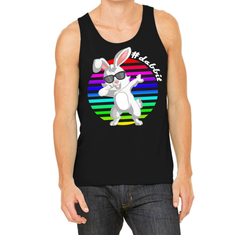 Dabbit Bunny T  Shirt Funny Dabbit Dabbing Rabbit Sunglasses Easter Bu Tank Top | Artistshot